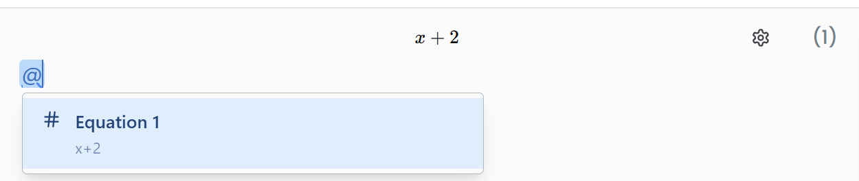Block Math Example